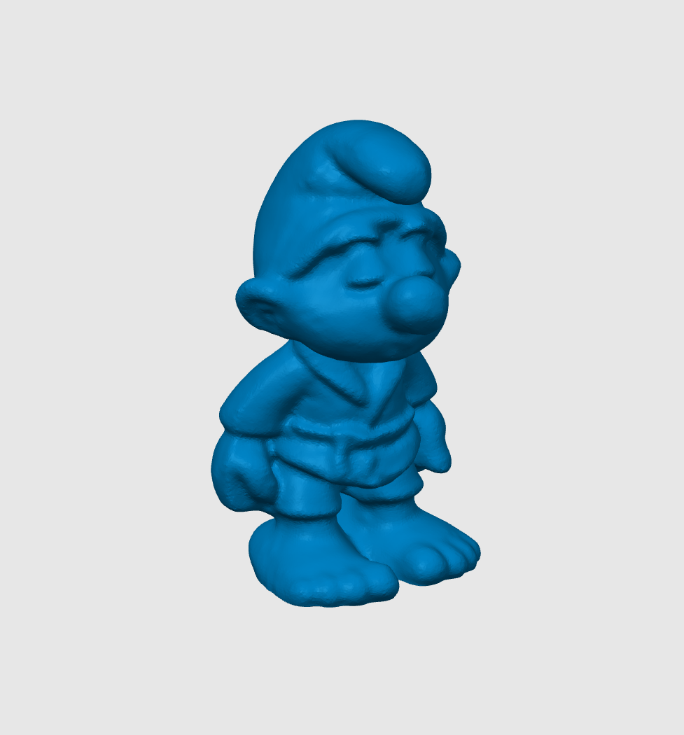 smurf karate figure by dubmehard toys & games characters thesmurfs kyokushin sensei sculpture smurfs karateka 3D print model - Mito3D