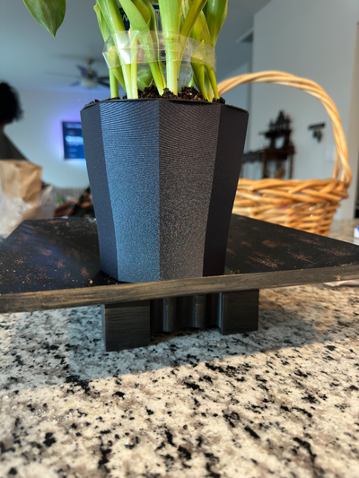 poly plater vase by lawless generative 3d model my garden mode planter pot flower 3d print model - Mito3D