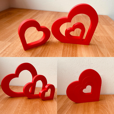 san valentino amore cuori by argico arte 2d arredamento cuore regalo compleanno home decor casa madre festa mamma decorazione 3d print model - Mito3D