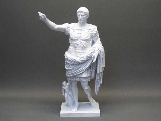augusto of prima porta condivisa by tridenso arte sculture scansione statua scultura cesare imperatore romano roma greco italia 3d print model - Mito3D