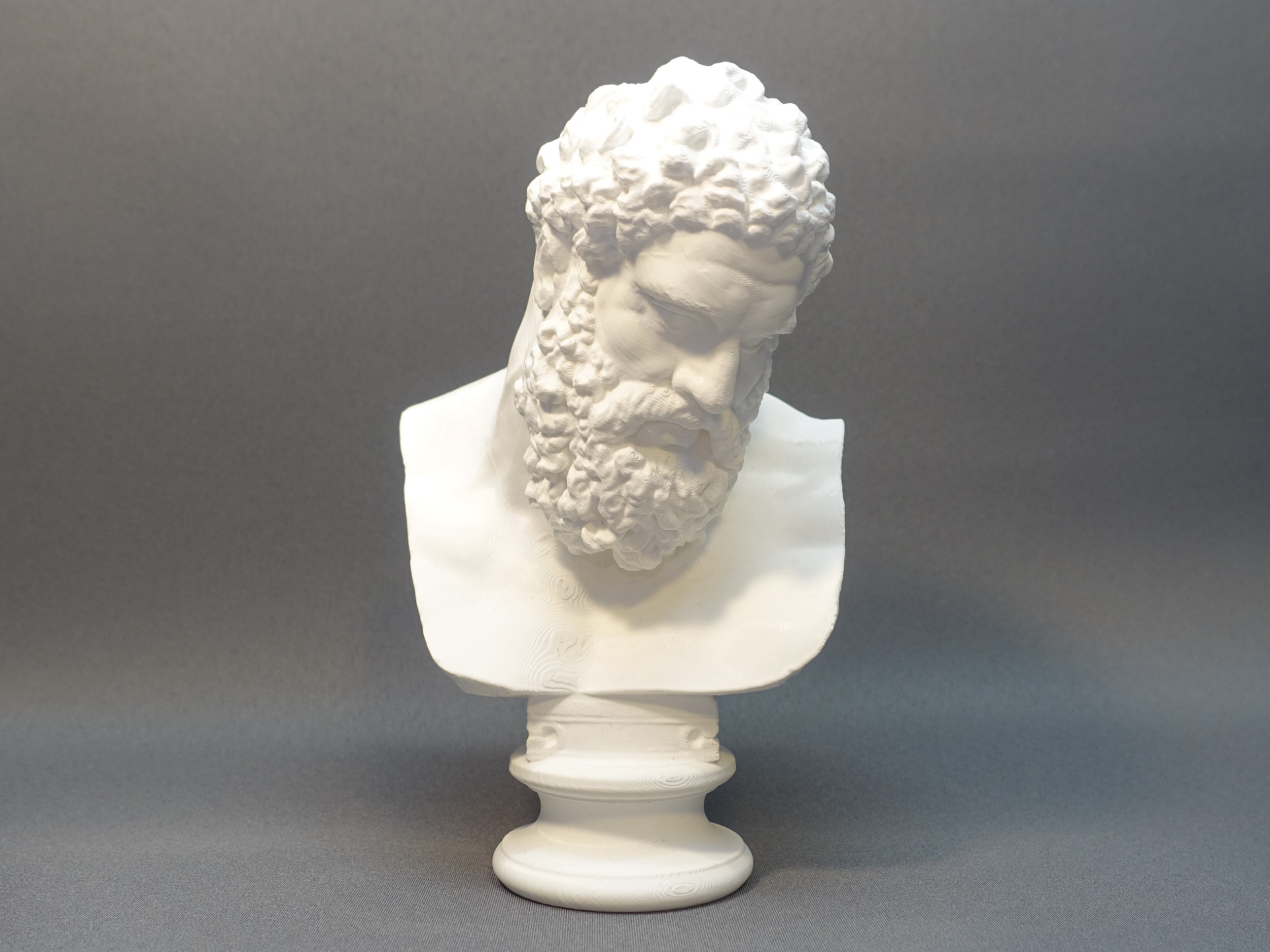 büst of farnese herkül paylaşılan by yoğunluklu sanat heykeller taramak roma mermer yunan herakles 3D print model - Mito3D