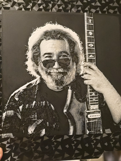 jerry garcia teinte forger by capitaine voyages génératif 3d modèle forge chapeaux lithophane roche rouleau reconnaissant morte 3d print model - Mito3D