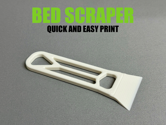 bett schaber by lukas borg 3d drucker zubehör bambu bettkratzer einfach drucken schnell prusa heizbett heizbettschaber cutter bauen teller 3d print model - Mito3D