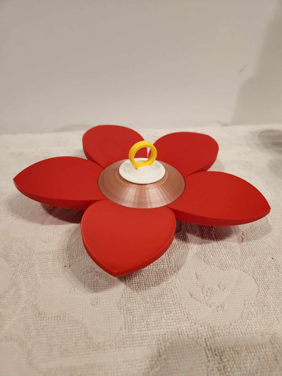 flower ring holder by sangore11 art models 3d print model - Mito3D