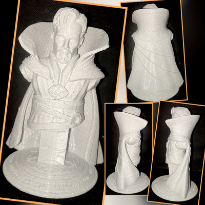 büst doktor garip 12cmd yeniden karıştırılmış by inek minyatürler insanlar hayret drstrange yenilmezler 3d print model - Mito3D