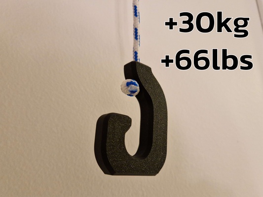simple rope hook remixed by tridense tools tool construction crane hoist cnckitchen 3d print model - Mito3D