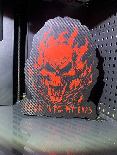 jinete fantasma led caja ligera by gare sb arte señales logos horror fantasma 3d print model - Mito3D