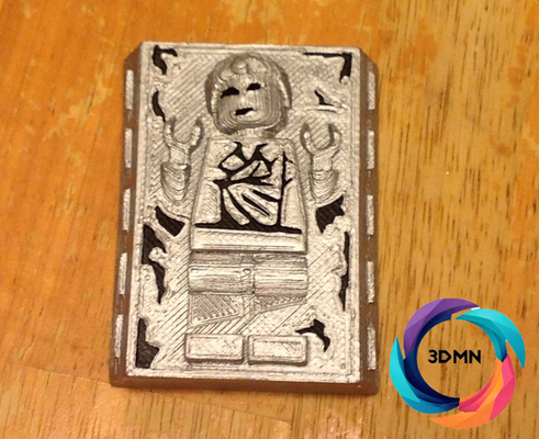 star wars han solo brick carbonite remixed by 3dmn props & cosplays light cosplay fun cool 3d print model - Mito3D