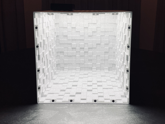 magnético cubo fundo caixa opcional conduziu tiras remixado by esquico ferramentas aparelhos câmera telha parede luz monte painel tira led fotografia cubos 3d print model - Mito3D