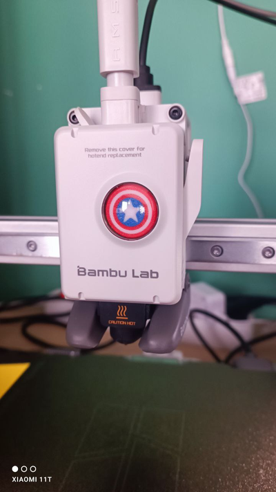 extruder icon a1 serie captain america by ko additive labo 3d printer accessories mini accesories bambu bambulab 3d print model - Mito3D