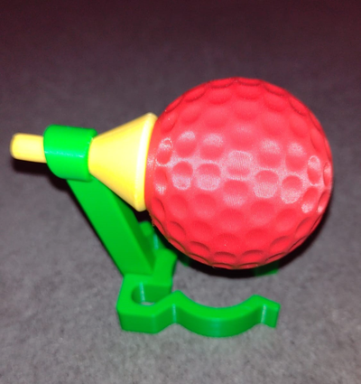 tapa botella pelota golf by larsvommars casa modelos flaschendeckel deckel tapón gorra 3d print model - Mito3D