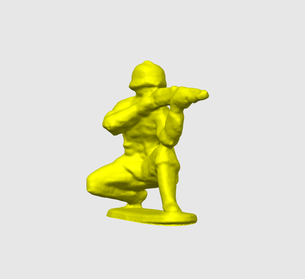 soldado tirador agachado escultura by dubmehard arte esculturas pequeño ejército hombres ejército disparar figura juguete 3d print model - Mito3D