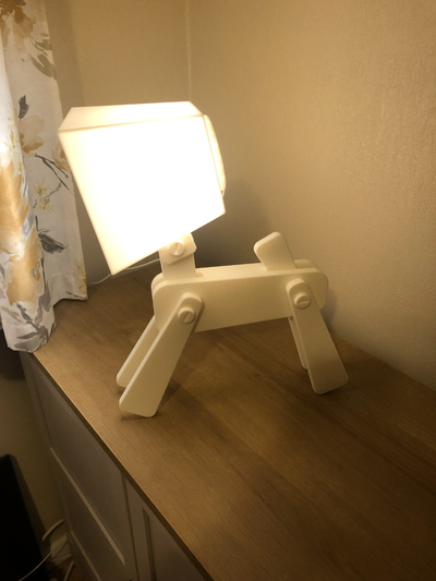 canino luminária by kevr102 casa decoração escrivaninha luz iluminação interior 3d print model - Mito3D