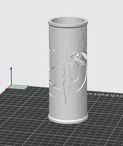 harry vasaio logo vaso matita titolare supporto mini contenitore piccolo litogramma litografia by brookse3d 3d stampante test modelli mortale cavità libro 3d print model - Mito3D