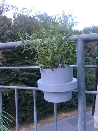 blumentopf plant pot hanging planter by thomasbreuer household garden 3d print model - Mito3D