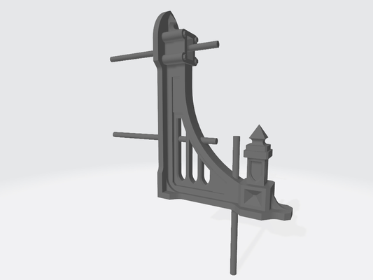 gothic styled holder by factorium of ts household decor medieval selfholder 40k warhammer factoriumofts nice 3d print model - Mito3D