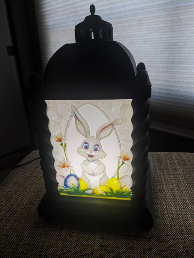 lithophane lantern sized cmyk 108x144x275 remixed by josh household decor art box led 001 bambu gift 3d print model - Mito3D