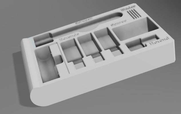 bambu bandeja equipado diapositiva caja by madd0g 3d impresora accesorios almacenamiento 3d print model - Mito3D