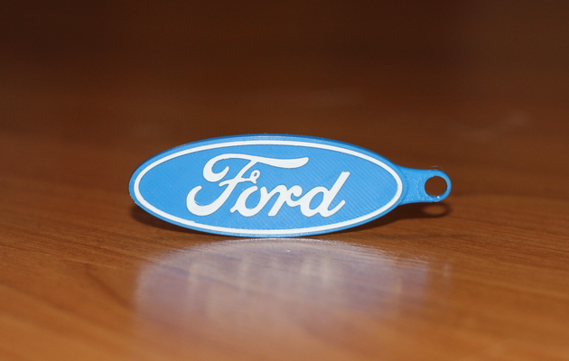 ford keychain by prtomas3d hobby & diy vehicles key auto automobile car logo 3d print model - Mito3D