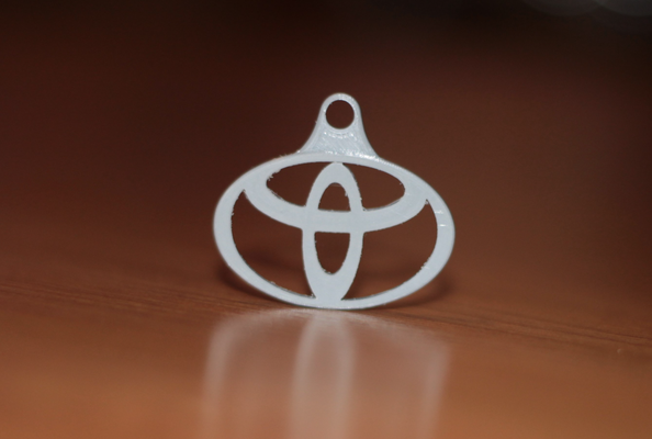 toyota keychain by prtomas3d hobby & diy vehicles logo 3d print model - Mito3D