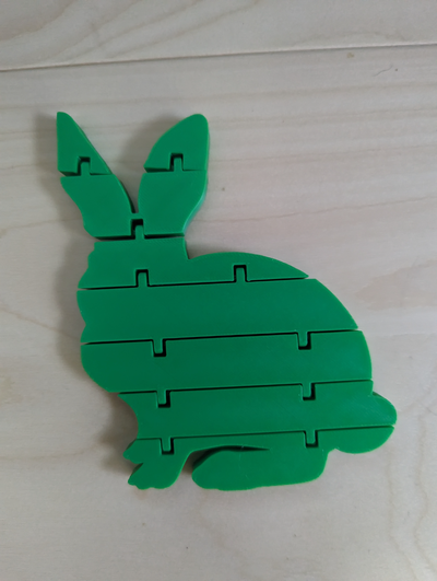 articulado conejo by lobo ardiente miniaturas animales animal 3d print model - Mito3D