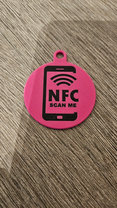 nfc appendiabiti versione cane collare anh nger by giocatore numero 7 domestico casa modelli rfid etichetta nfctag accessori emergancy sos per cani portachiavi chiave accessorio design schluessel anhaenger schluesselanhaenger 3d print model - Mito3D