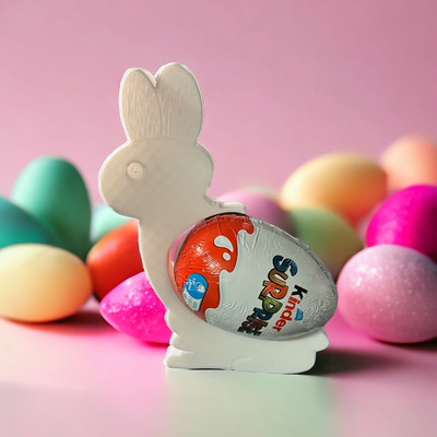 kinder egg - easter rabbit bunny by elmaker design household festivities easteregg 3d print model - Mito3D