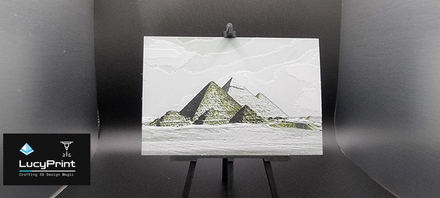 pyramid hueforge own image by lucyprint generative 3d model & lithophane hueforce bild urlaub 3d print model - Mito3D