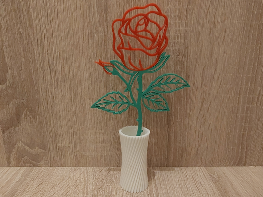 rose vase by becks86 haushalt dekor 3d print model - Mito3D