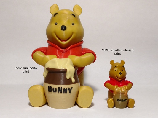 winnie pooh - mmu by reddadsteve toys & games characters animal bear 3d print model - Mito3D