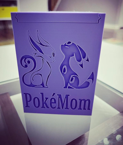 umbreon espeon deckbox by mayorstoney pasatiempo bricolaje diy pokemon tcg cubierta caja dexk eeveelution 3d print model - Mito3D