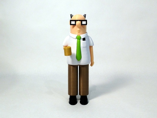 wally by reddadsteve jouets jeux personnages dessin animé bandes dessinées dilbert 3d print model - Mito3D