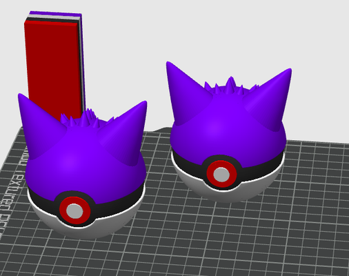 múltiple gengar pokebolas by trucos pantanoso juguetes juegos pokebola pokemon 3d print model - Mito3D