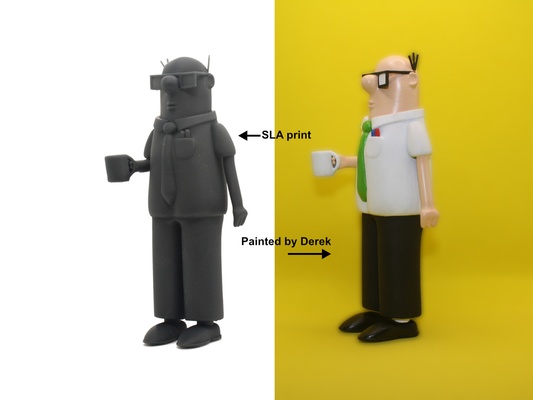 wally by reddadsteve jouets jeux personnages dilbert 3d print model - Mito3D