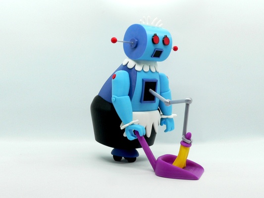 rosie robot by reddadsteve oyuncaklar oyunlar karakterler jetsons 3d print model - Mito3D