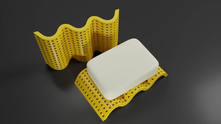 wellig seife gericht by knusprig haushalt dekor tablett badezimmer 3d print model - Mito3D