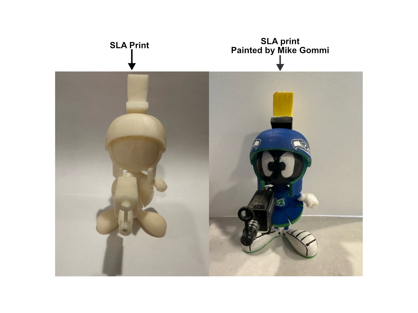 marvin martien by reddadsteve jouets jeux personnages looney 3D print model - Mito3D