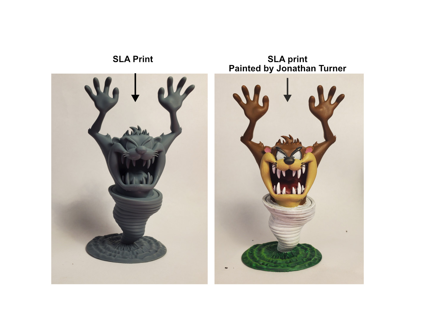 tazmanien diable by reddadsteve jouets jeux personnages looney 3D print model - Mito3D