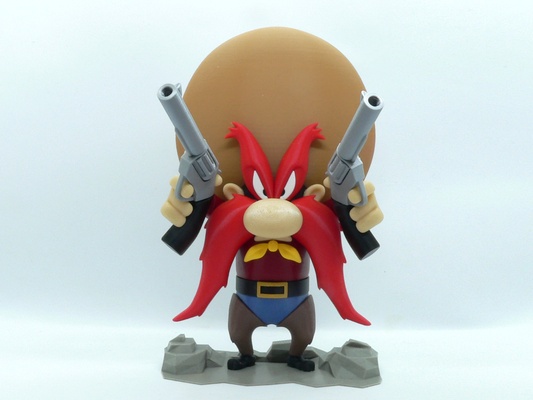 yosemite sam by reddadsteve toys & games characters cartoon tunes looney 3d print model - Mito3D