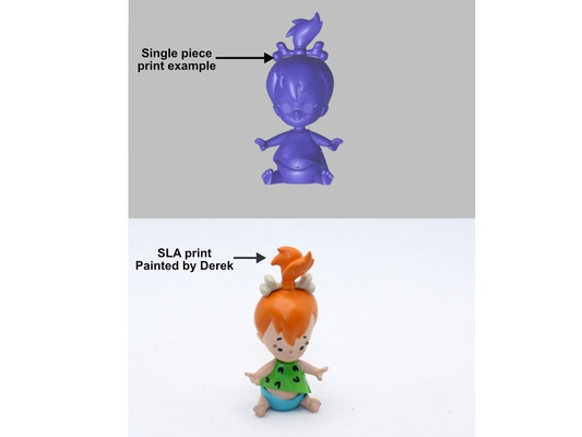 cailloux silex by reddadsteve jouets jeux personnages dessin animé 3d print model - Mito3D