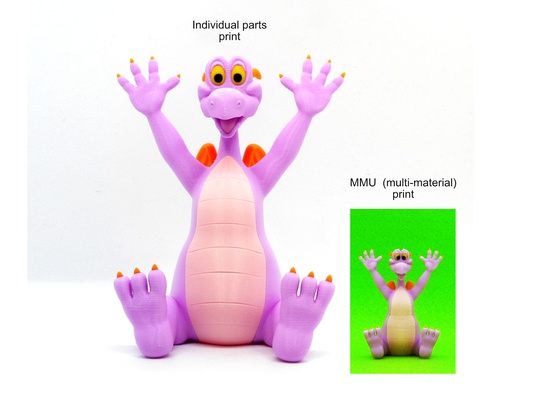 figment - mmu by reddadsteve toys & games characters dragon 3d print model - Mito3D