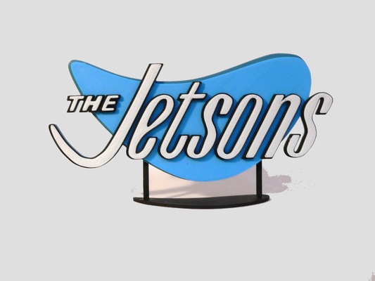 jetsons logo by reddadsteve arte segni loghi 3d print model - Mito3D