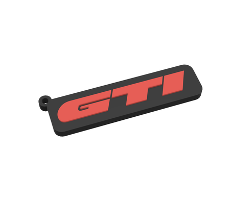 gti keychain by themario household decor vwjetta volkswagen car 3d print model - Mito3D