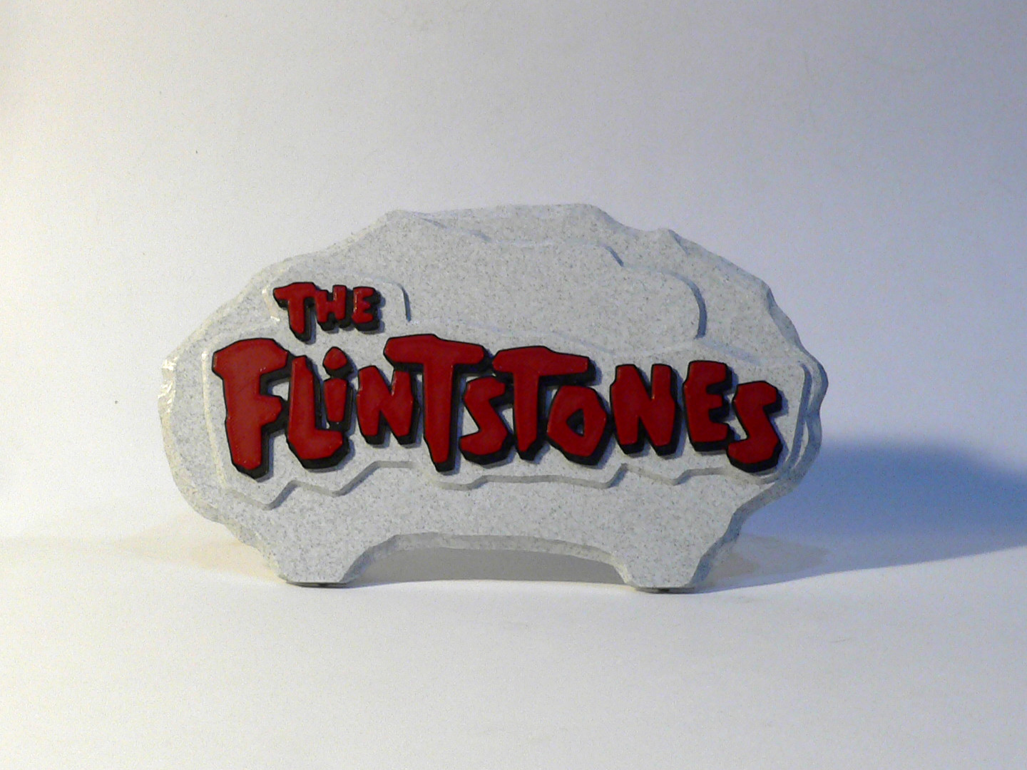 flinstones logo by reddadsteve sanat işaretler logolar karikatür çakmaktaşı 3D print model - Mito3D