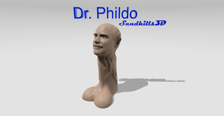 dr phildo by sandhills3d art sculptures phil 3d print model - Mito3D