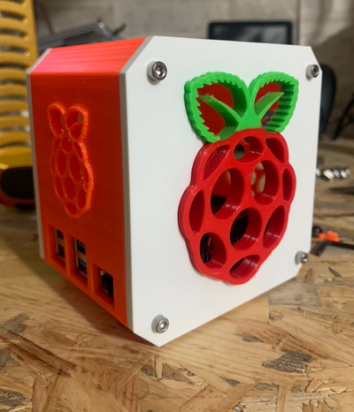 framboise pi 4b by carison1988 loisir diy électronique tarte framboises 4 cas gaine 3d print model - Mito3D