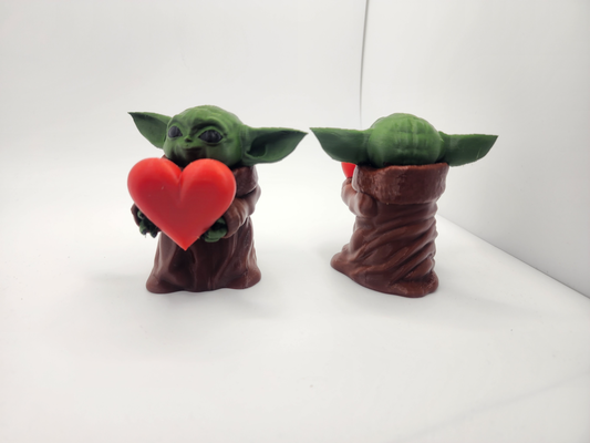 baby yoda herz neu gemischt by priyan776 miniaturen babyyoda krieg sterne star kriege valentinsgrüße valentinstag geschenk 3d print model - Mito3D