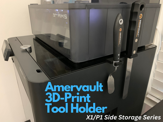 amervault 3d print ferramenta suporte x1 p1 armazenamento series by nc designs impressora acessórios 3dprintaccessories acessório porta ferramentas x1series p1series melhoria p1s p1p x1c bambu bambup1 bambup1p bambup1paccessories bambup1s bambup1saccessories bambux1 bambux1c bambux1carbon organizador organização ferramentarganizer x1p1 3d print model - Mito3D