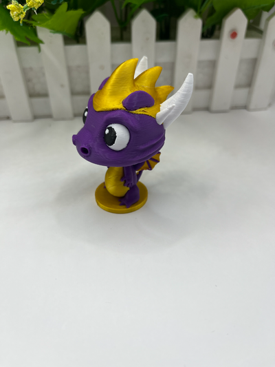 pop style spyro by iblade292 toys & games characters gaming sony dragon figure statue cartoon gmer art decoration figurine action kids toy office multi color playstation decor dnd 3d print model - Mito3D