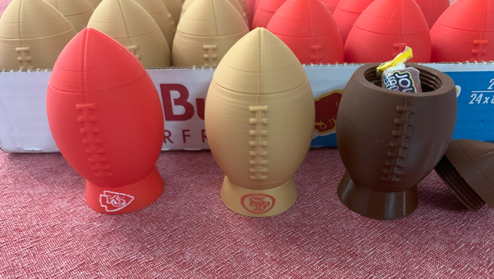 futbol atış bardak yeniden karıştırılmış by misspixistix ev halkı modeller fondip kadehi final karşılaşması şeker ikramlar konteyner kutu 3d print model - Mito3D